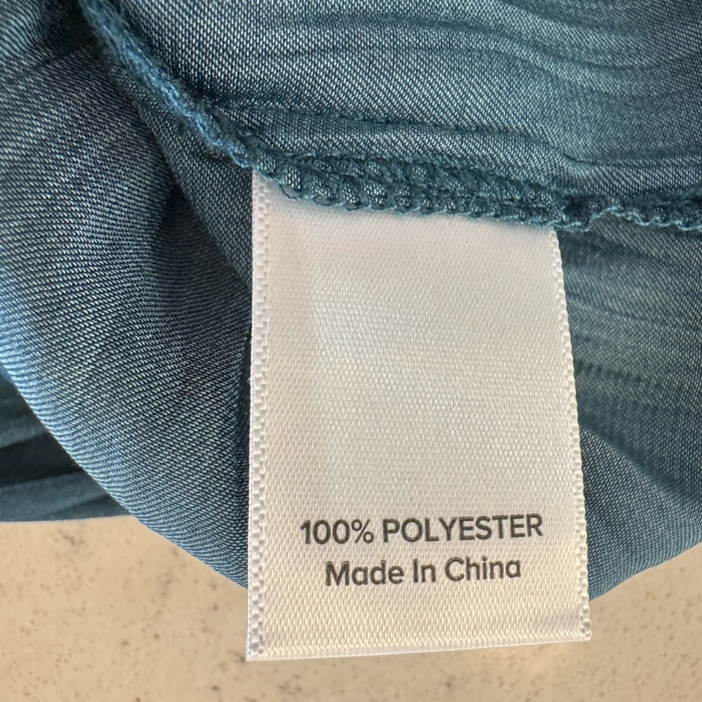 Evereve Teal Amari Off Shoulder Pleated Blouse women’s shirt Size Medium - Picture 7 of 11